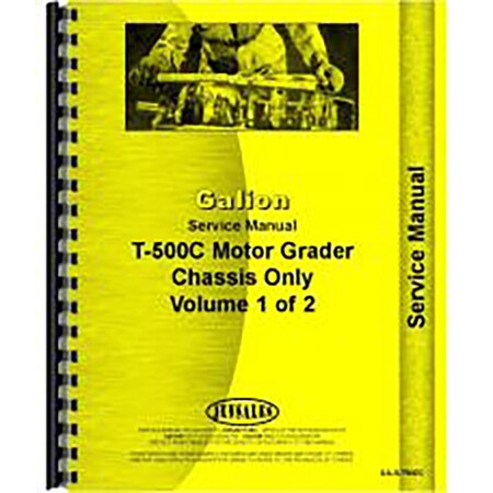 Chassis Only Service Manual For Galion T500C Motor Grader